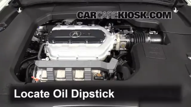 2012 Acura TL 3.5L V6 Aceite Controlar nivel de aceite